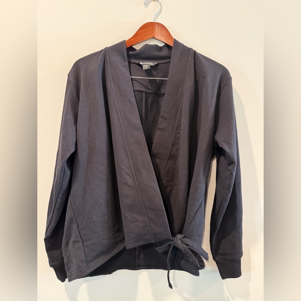 Athleta Black Knit Cardigan Size S